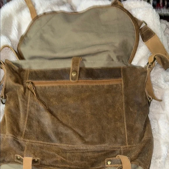 Territory Ahead Leather Men's Satchel- Vintage